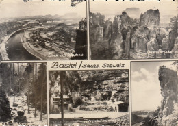 Sächs.Schweiz, Bastei, Mehrbildkarte Gl1959 #F0953 - Otros & Sin Clasificación