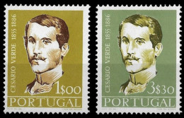 Portugal 1957 Mi 860-61  **  Cesario Verde - Unused Stamps