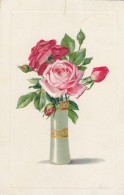 Rosen In Vase Gl1915 #F3423 - Autres & Non Classés