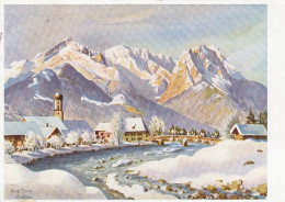 HANS SÄUM Garmisch Und Das Wettersteingebirge Ngl #F3414 - Paintings