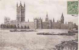 London, Houses Of Parliament From The Thames Gl1924 #F3433 - Sonstige & Ohne Zuordnung