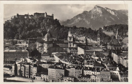 Salzburg, Altstadt Mit Untersberg Bahnpgl1938? #F3055 - Sonstige & Ohne Zuordnung