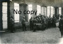 PHOTO ALLEMANDE - LE ROI DE BAVIERE REMET DES MEDAILLES A PUXE PRES DE JEANDELIZE - JARNY MEURTHE ET MOSELLE 1914 1918 - War, Military