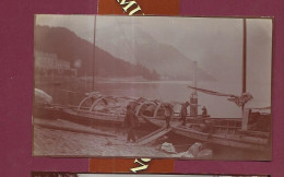 190524C - PHOTO 1907 - ITALIE BELLAGIO Le Port Barque Mafalda Voilier - Andere & Zonder Classificatie