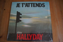 JOHNNY HALLYDAY JE T ATTENDS RARE MAXI 45T 1986 VALEUR +ETAT ACCEPTABLE - 45 Rpm - Maxi-Singles