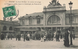 Angers * La Gare St Laud , Le Service De La Ligne De Poitiers En Autobus Depuis La Catastrophe Des Ponts De Cé * Autocar - Angers