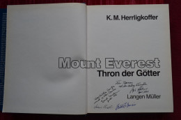 Signed Hans Engl Sigi Hupfauer Hubert Maier Bernd Kullmann Everest Himalaya Mountaineering Escalade Alpinisme - Libri Con Dedica