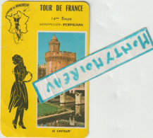 VP : Tour De France  Vélo :  étape Montpellier- Perpignan , Le Castillet ,1961 - Ohne Zuordnung