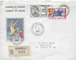 Postzegels > Europa > Frankrijk >aangtekende Brief Met 2 Postzegels (17917) - Andere & Zonder Classificatie