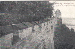 Sächs.Schweiz, Festung Königstein/Elbe, Blick N.d.Friedrichsburg Gl1918? #F2911 - Otros & Sin Clasificación