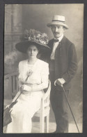 LOVE COUPLE UMBRELLA STICK HAT FASHION, ATELIER MERĆEP ZAGREB, Year 1910 - Autres & Non Classés