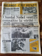 FRANCE-SOIR, Lundi 9 Septembre 1985, Chantal Nobel, Sacha Distel, Douai, Deauville, Festival, Ajaccio, Big Bingo... - 1950 à Nos Jours