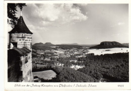 Sächs.Schweiz, Festung Königstein/Elbe, Blick Z.Pfaffenstein Gl1983 #F3731 - Otros & Sin Clasificación