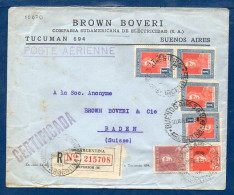 Argentina To Switzerland, 1935, Via Air France, Registered, SEE DESCRIPTION   (049) - Lettres & Documents