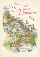 Insel Usedom, Landkarte Glum 1960? #F4026 - Other & Unclassified