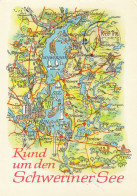 Rund Um Den Schweriner See, Landkarte Glum 1960? #F4033 - Sonstige & Ohne Zuordnung