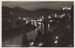 Salzburg, Mülln Bei Nacht Ngl #F4073 - Sonstige & Ohne Zuordnung