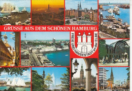 Grüsse Aus Dem Schönen Hamburg Mehrbildkarte Ngl #F5133 - Sonstige & Ohne Zuordnung