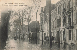 Angers * Boulevard Henri Arnault Envahi Par Les Eaux * Inondation 1910 - Angers