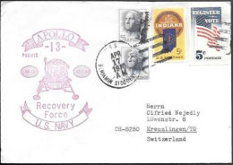 US Space Cover 1970. "Apollo 13" Recovery. USS Benjamin Stoddert - United States