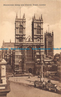 R115894 Westminster Abbey And Victoria Tower. London - Sonstige & Ohne Zuordnung