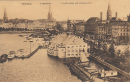 Hamburg, Alsterdamm, Jungfernstieg Und Alsterpavillon Ngl #F5048 - Sonstige & Ohne Zuordnung