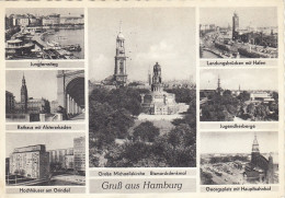 Gruss Aus Hamburg Mehrbildkarte Gl1958 #F5128 - Sonstige & Ohne Zuordnung