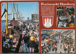 Hamburg, Fischmarkt, Mehrbildkarte Gl1989 #F4932 - Autres & Non Classés