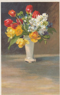 Frühlingsblumen In Vase Ngl #F5374 - Sonstige & Ohne Zuordnung