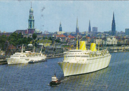 Hamburg, Hafen Mit Stadtpanorama Gl1975 #F5352 - Sonstige & Ohne Zuordnung
