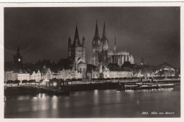 Köln Am Rhein, Am Abend Gl1938? #F4984 - Sonstige & Ohne Zuordnung