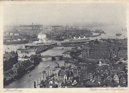 Hamburg, Hafen Aus Der Vogelschau Gl1933 #F5362 - Sonstige & Ohne Zuordnung