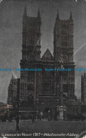 R116547 London By Night 1917. Westminster Abbey. 1917 - Otros & Sin Clasificación