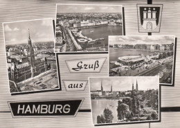 Gruss Aus Hamburg Mehrbildkarte Gl1964 #F5135 - Autres & Non Classés