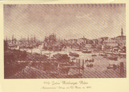 Hamburg, 775 Jahre Hamburger Hafen, Mit "Hafen-Panorama ~1890" Gl #F5353 - Sonstige & Ohne Zuordnung