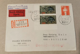 Germany 1978 Fossils 1976 Lighthouse "Alte Weser" Cover - Otros & Sin Clasificación