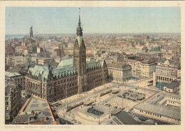 Hamburg Rathaus Und Rathausmarkt Gl1955 #F5653 - Autres & Non Classés