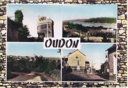 LOIRE-ATLANTIQUE - OUDON En 4 Vues - Les Editions Du Moulin - N° 2-12-13-8 - Pont - Mairie - Monument - Oudon