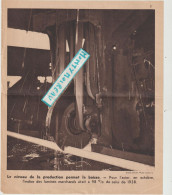 VP : Histoire : Feuille : Le Niveau De La Production Permet La  Baisse  , Acier  En Octobre  1938 - Non Classificati