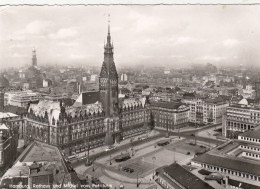 Hamburg, Rathaus Und Michel Vom Petriturm Gl1960 #F5654 - Other & Unclassified