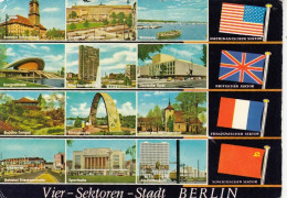 Berlin, Vier-Sektoren-Stadt, Mehrbildkarte Gl1974 #F6827 - Otros & Sin Clasificación