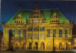 Bremen, Rathaus Bei Nacht Ngl #F8356 - Otros & Sin Clasificación