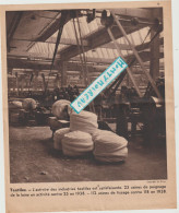 VP : Histoire : Feuille : Textiles , Indutries  En 1938 , Tissage - Unclassified