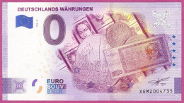 0-Euro XEMZ 18 2020 DEUTSCHLANDS WÄHRUNGEN - SERIE DEUTSCHE EINHEIT - Private Proofs / Unofficial