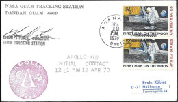 US Space Cover 1970. "Apollo 13" Launch. NASA Guam Tracking Station - USA