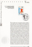 " J.O. DE TURIN " Sur Notice Officielle 1er Jour De 2006 De France. N° YT 3876. Parfait état. FDC à Saisir !!! - Inverno2006: Torino