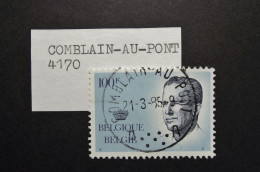 Belgie Belgique - 1984  - OPB/COB N° 2137  ( 1 Value ) - Koning Boudewijn Type Velghe   Obl. Comblain Au Pont - Gebruikt
