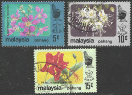 Pahang (Malaysia). 1979 Flowers. 5c, 10c, 15c Used SG 113,114,115. M5122 - Malaysia (1964-...)