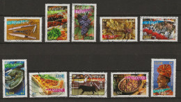 FRANCE Oblitéré 3646-3655 Portraits De Régions Coutellerie Provence Vignible Beaujolais Pain Huitree Quiche Lorraine - Used Stamps