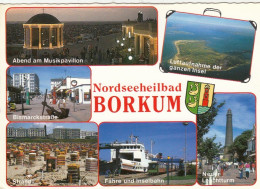 Nordseeheilbad Borkum, Mehrbildkarte Gl1993 #F8959 - Otros & Sin Clasificación